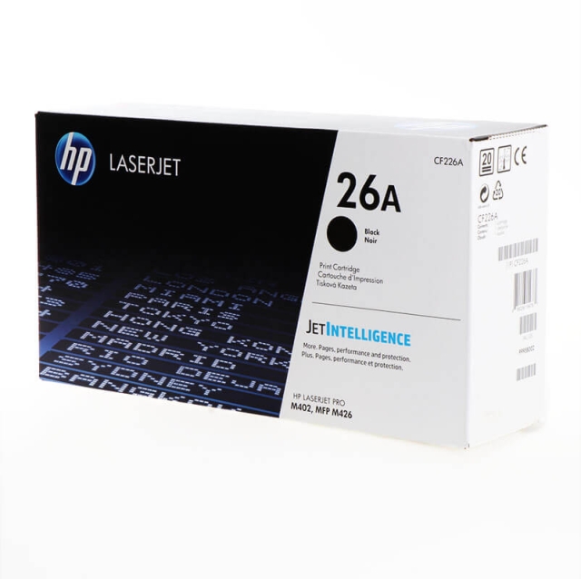 HP Toner CF226A 26A Svart