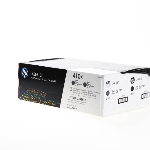 HP Toner CF410XD 410X Svart 2-pack