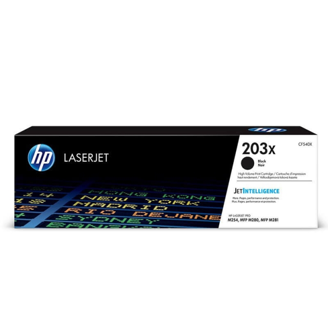 HP Toner CF540X 203X Svart