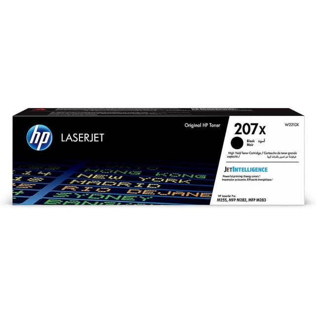 HP Toner W2210X 207X Svart