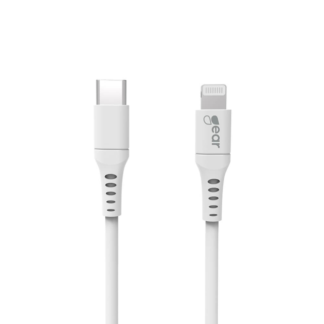 Gear Ladekabel USB-C til Lightning 2m Hvit MFI C94