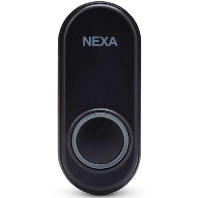 Nexa MLT-1925 Trykknapp for trådløs dørklokke, svart