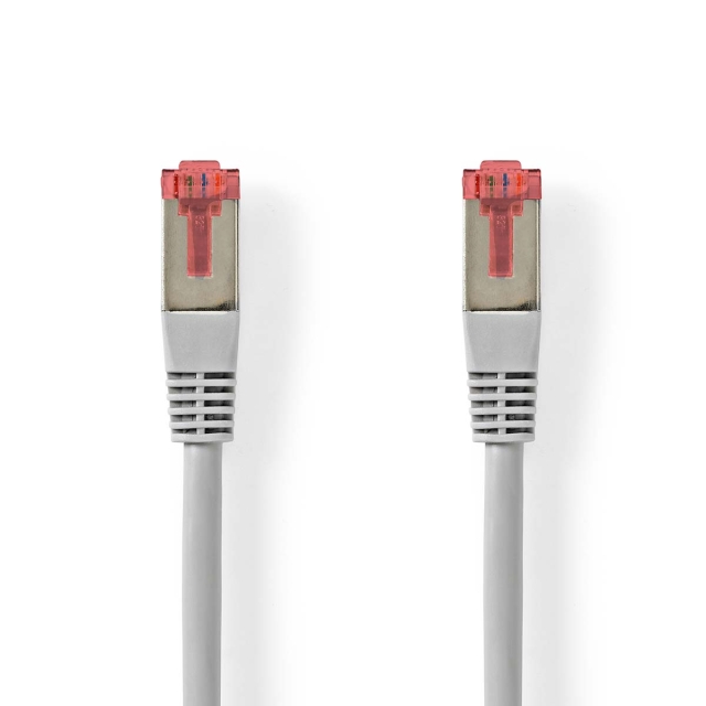 Nedis CAT6 Nettverkskabel | RJ45 Han | RJ45 Han | SF/UTP | 0.50 m | Rund | PVC | Grå | Label
