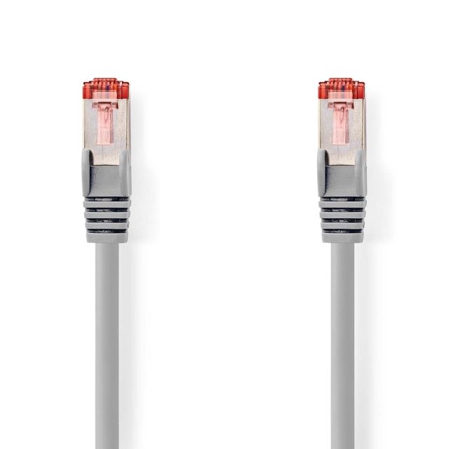 Nedis CAT6 Nettverkskabel | RJ45 Han | RJ45 Han | S/FTP | 5.00 m | Rund | LSZH | Grå | Label