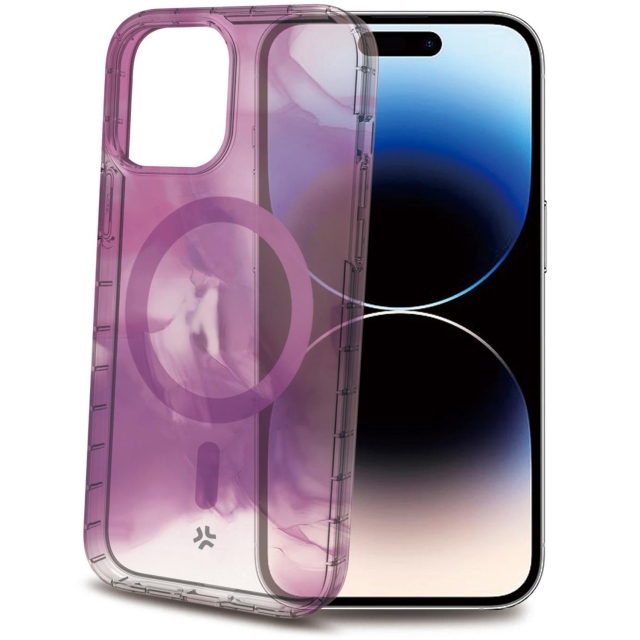 Celly Magshades TPU-deksel MagSafe iPhone 15 Pro Purple