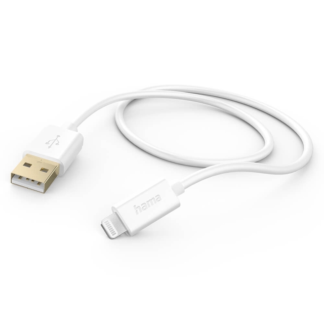 Hama Ladekabel USB-A till Lightning Hvit 1,5m