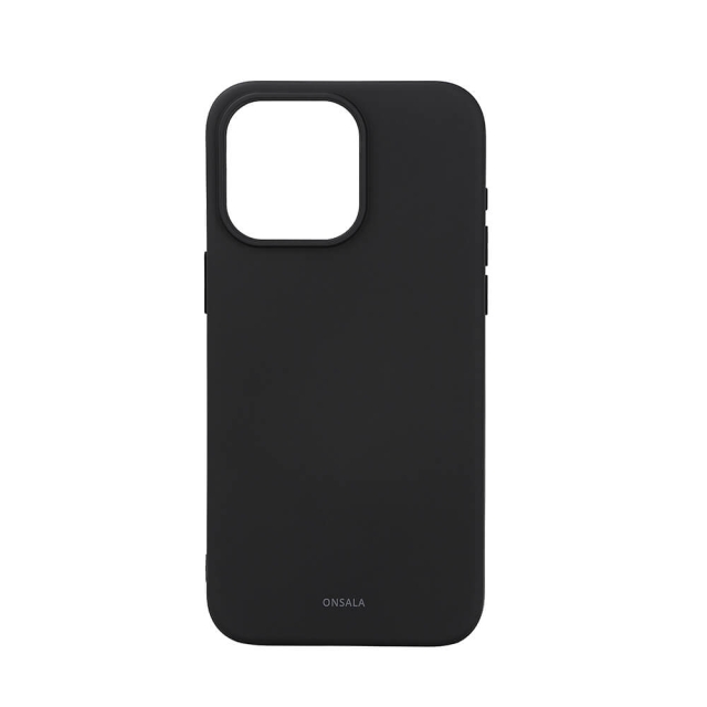 Onsala Mobildeksel Silikon MagSeries Svart - iPhone 15 Pro Max