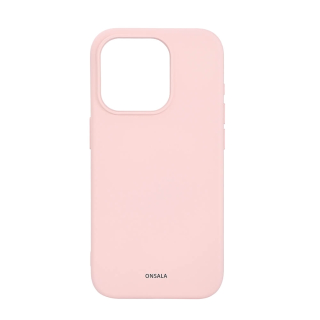 Onsala Mobildeksel med silikonfølelse MagSeries Rosa- iPhone 15 Pro