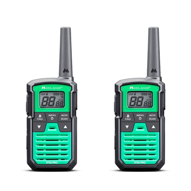 Midland Walkie Talkie XT30 Pro Svart/Grønn