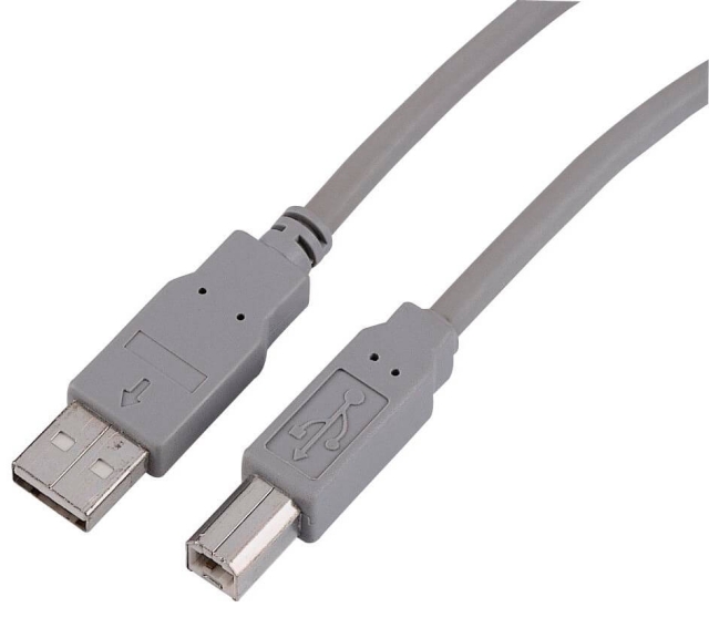 Hama Kabel USB A-B 10p Bulk Grå 5m