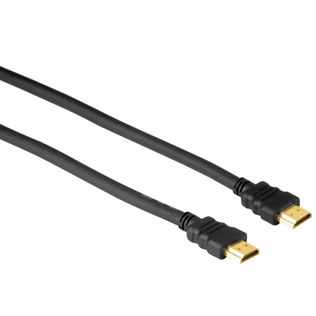 Hama Kabel HDMI A - HDMI A 2m. Gull (Foto)