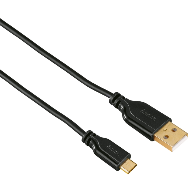Hama USB-Kabel USB-USB-Micro 0,75 m