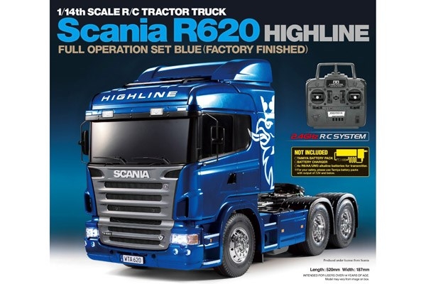 Tamiya 1:14 R/C Full Option - Scania R620 Blue