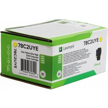 Lexmark Toner 78C2UYE Yellow Ultra High Yield, bedriftsretur
