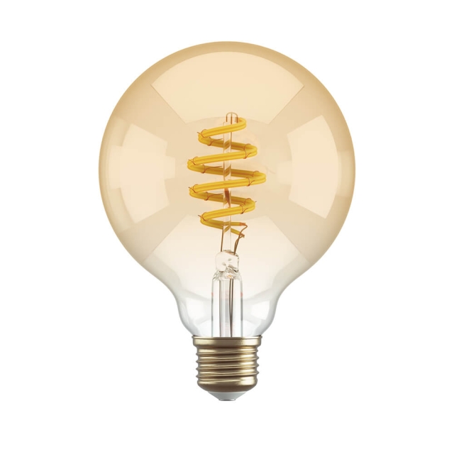 Hombli Smart lampe Filament E27 G95-Amber CCT