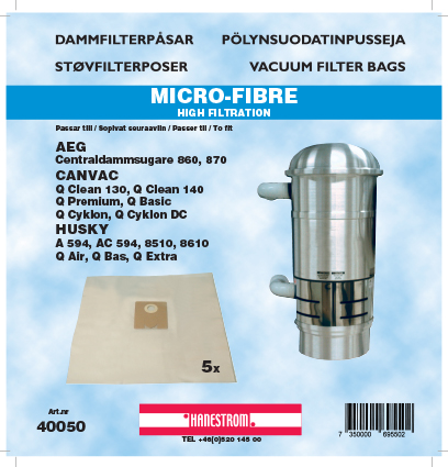 hanestroem Støvsugerposer Hanestrom Husky 8510.8610.Qbas