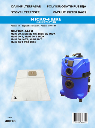 hanestroem Støvsugerposer Hanestrom Nilfisk-Alto Multi 3P
