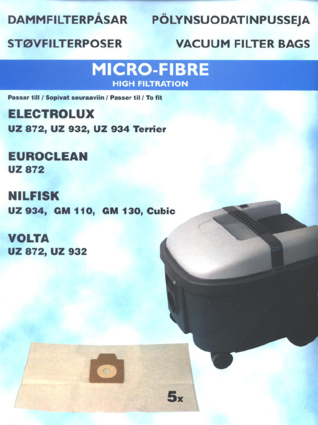 hanestroem Støvsugerposer Hanestrom Elux.Volta.Nilfisk 872 5ST