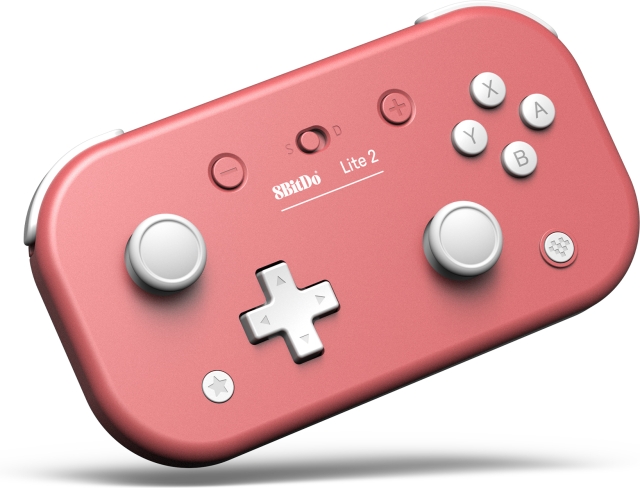 8Bitdo Lite 2 spillkontroller, rosa, bryter