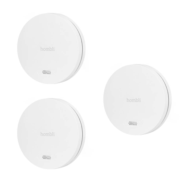 Hombli Smart Røykdetektor Hvit Promo 3-Pak