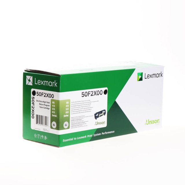 Lexmark Toner 50F2X00 Svart Extra High Yield Return