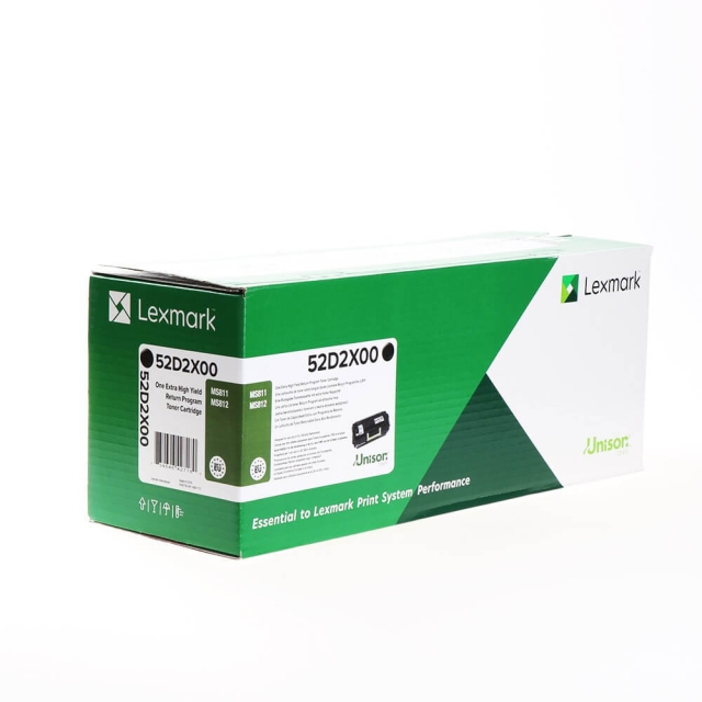 Lexmark Toner 52D2X00 Svart Extra High Yield Return