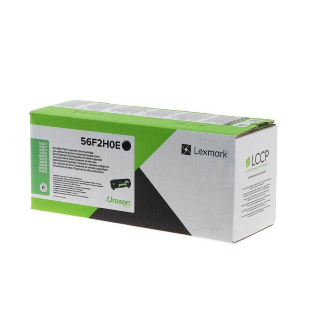 Lexmark Toner 56F2H0E Svart High Yield Corporate Return
