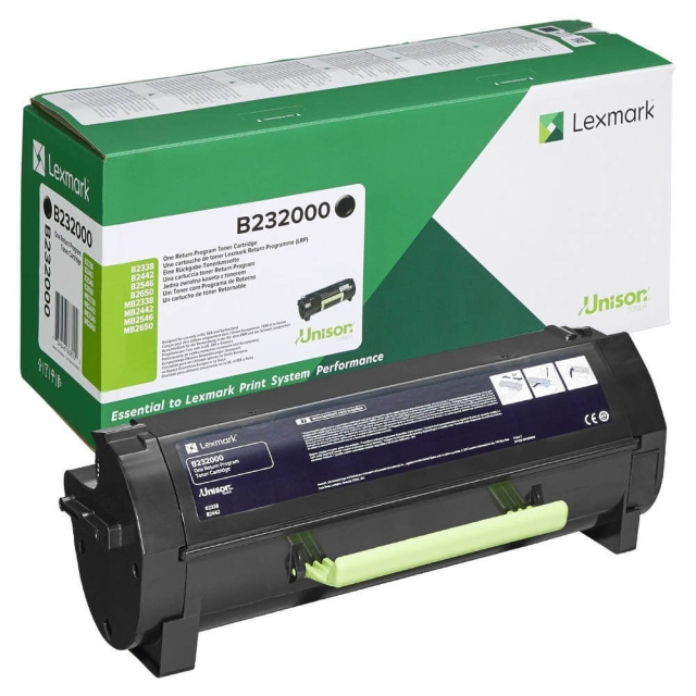 Lexmark Toner B232000 Svart
