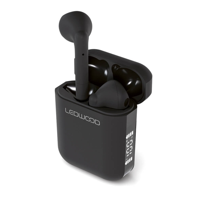 LEDWOOD Hodetelefon Apollo TWS True Wireless In-Ear Svart Mic