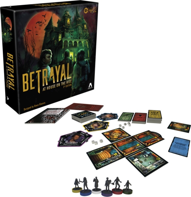 Hasbro Avalon Hill Betrayal at House on the Hill 3. utgave brettspill, EN