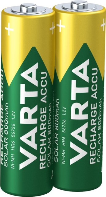 Varta AA (Mignon)/HR6 (56736) oppladbart batteri - 800 mAh, 2 stk. blisterpakning Nikkel-metallhydridbatteri (NiMH), 1,2 V