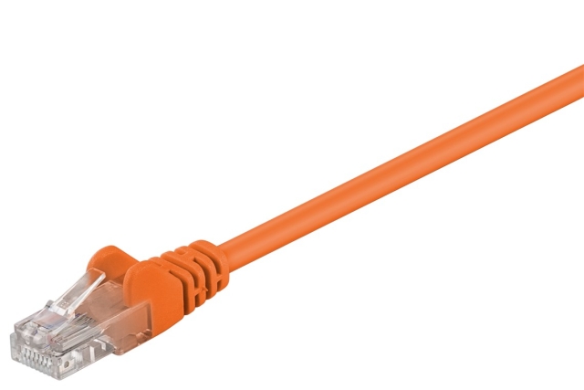 Goobay Kretskabel CAT 5e, U/UTP, oransje, 5 m kobberbelagt aluminiumtråd (CCA)