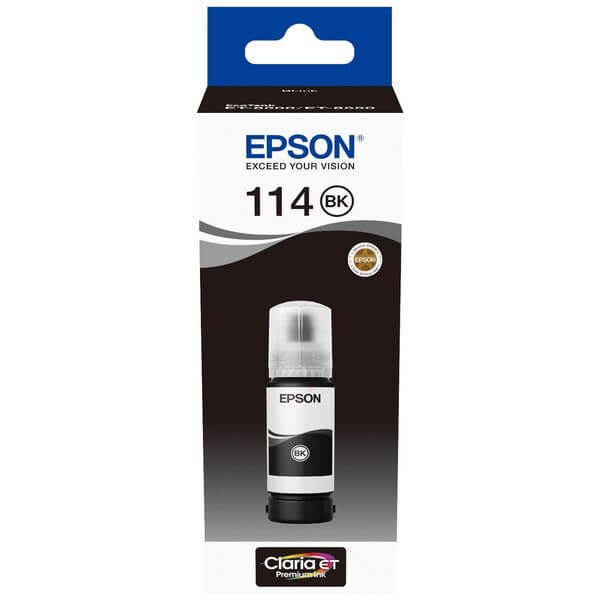 Epson Blekk C13T07A140 114 Svart Ecotank