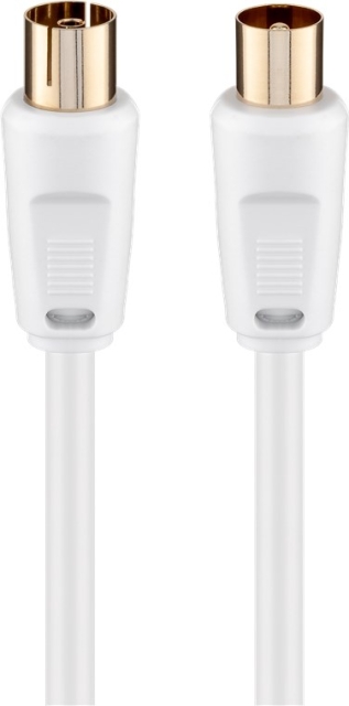 Goobay Antennekabel (80 dB), dobbeltskjermet koaksialplugg > koaksialplugg (helskjermet), 10 m