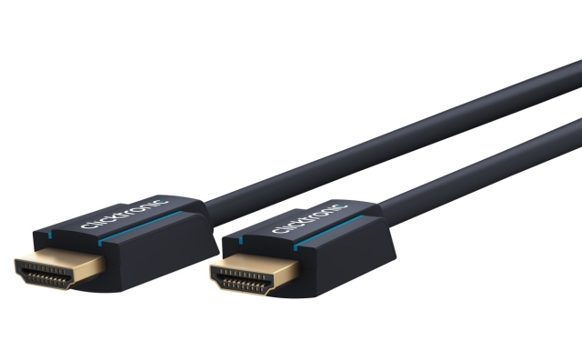 ClickTronic Aktiv høyhastighets HDMI™-kabel med Ethernet Premium-kabel | 1x HDMI™-kontakt >> 1x HDMI™-kontakt | 25,0 m | UHD 4K @ 60 Hz