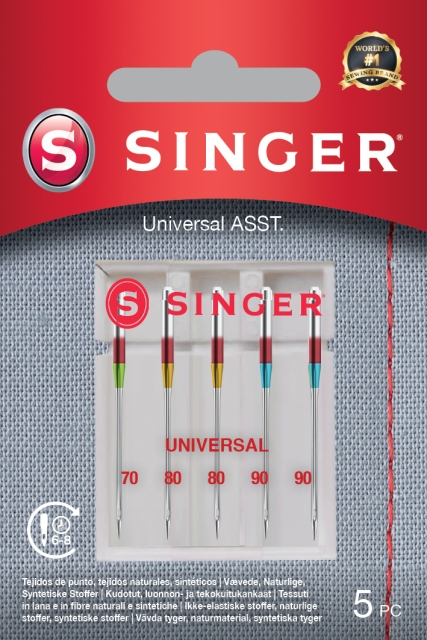 Singer universalnålsett, 5 stk