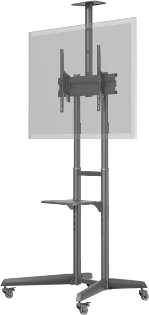 Goobay TV-presentasjonsstativ Pro (størrelse L) for TV-er og skjermer mellom 37 og 70 tommer (94-178 cm) opp til 50 kg, vippbart