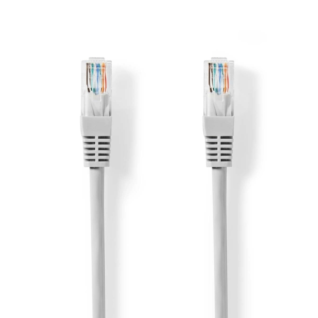 Nedis CAT5e nettverkskabel | U/UTP | RJ45 Han | RJ45 Han | 15.0 m | Rund | PVC | Grå | Label