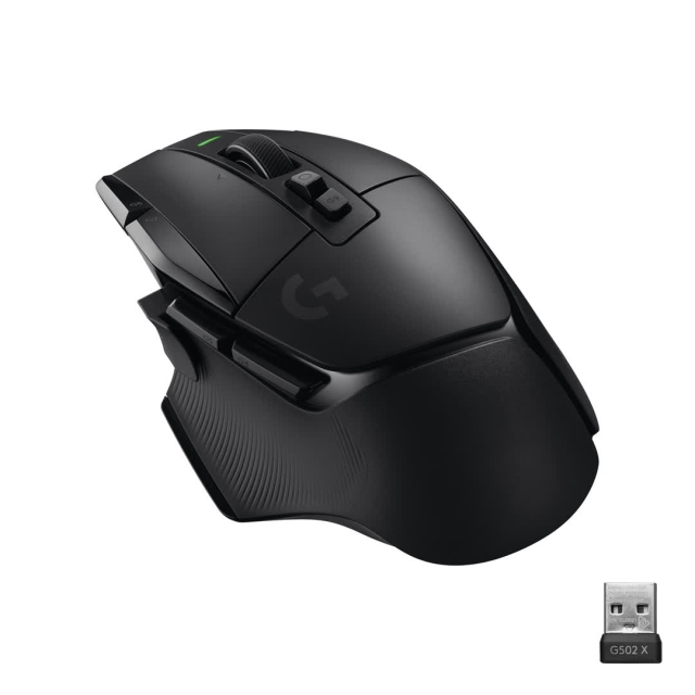 Logitech G502 X LIGHTSPEED trådløs spillmus, svart/kjerne