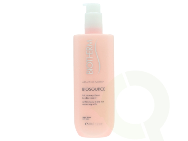 Biotherm Biosource Mykgjørende og sminkefjernende melk 400 ml Tørr hud