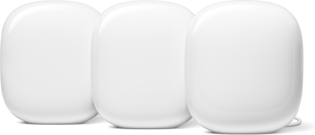 Google Nest WiFi Pro WiFi 6E Mesh-system, 3-pakning