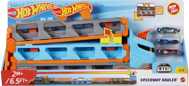 Hot Wheels City Speedway Hauler-lastebil