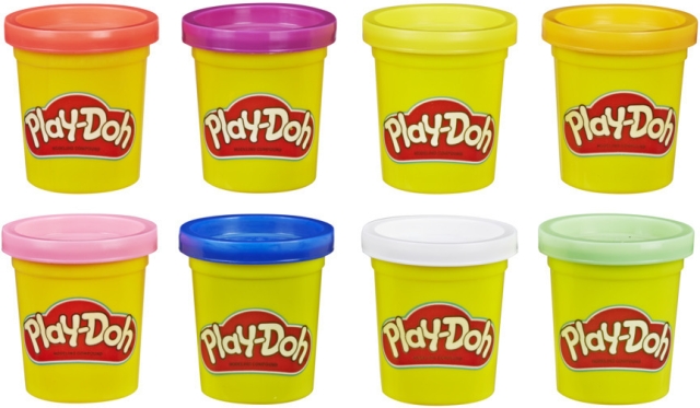 PLAY-DOH modelleringsvoks, regnbuefarger