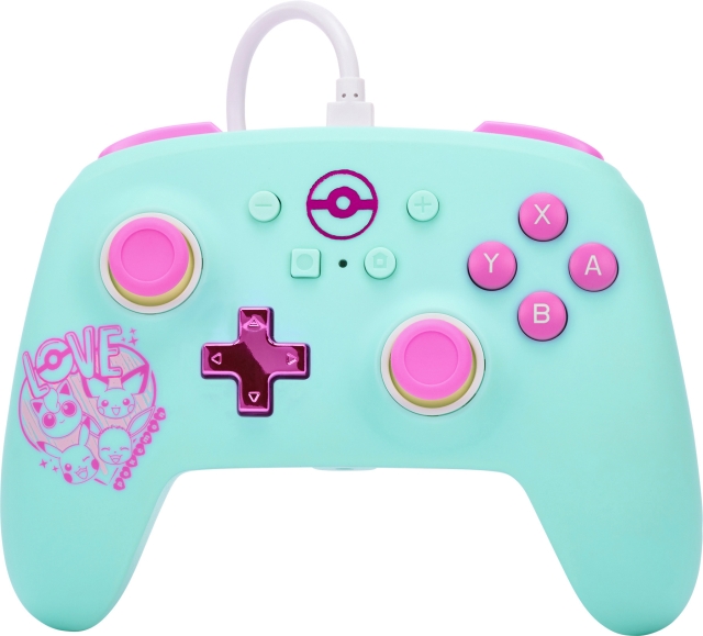 PowerA Enhanced Wired Controller, Pokémon: Sweet Friends, Switch