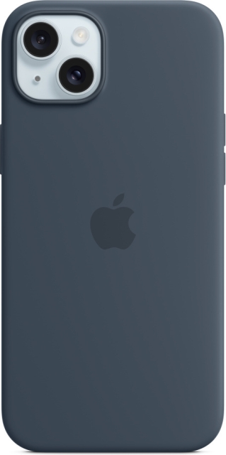 Apple iPhone 15 Plus silikonetui med MagSafe, blå