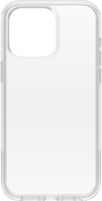 Otterbox Symmetry Clear beskyttelsesveske, iPhone 15 Pro Max, gjennomsiktig.