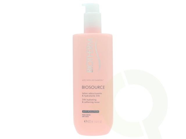 Biotherm Biosource 24H Hydrating Softening Toner 400 ml Tørr hud/egnet for sensitiv hud/med Life Plankton/24H