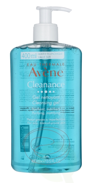 Avene Cleanance Cleansing Gel 400 ml For Oily, Blemish-Prone Skin
