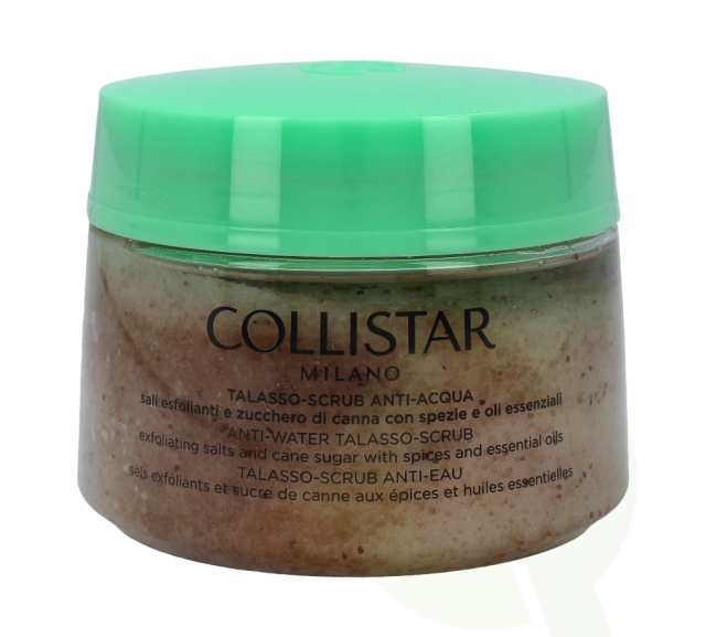 Collistar Anti-Water Talasso Scrub carton @ 1 jar x 700 gr With Spices And Essential Oils - Exfoliating Salts And Cane Sugar
