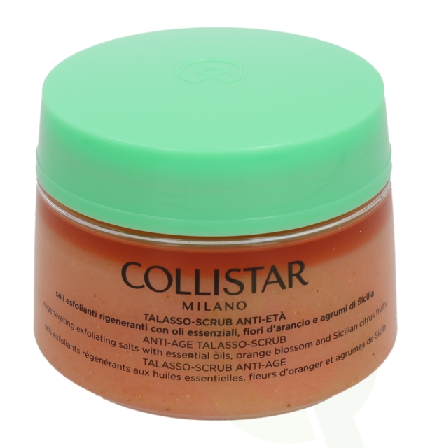 Collistar Anti-Age Talasso Scrub 700 gr With Essential Oils, Orange Blossom And Sicilian Citrus Fruits